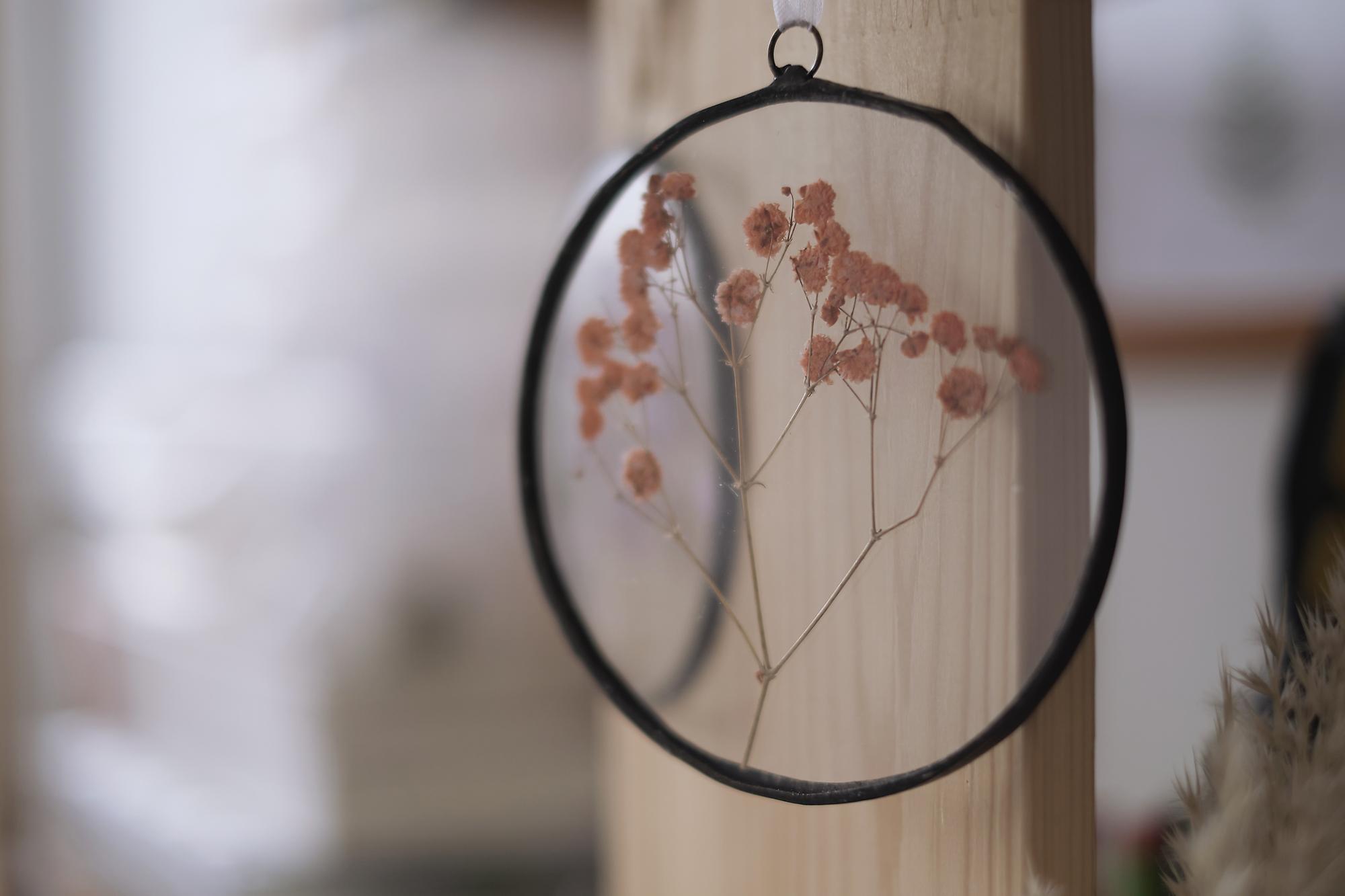 finished hoop framed as wall art